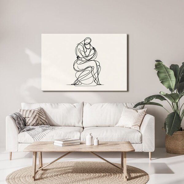 Slika minimalistična risba figure
