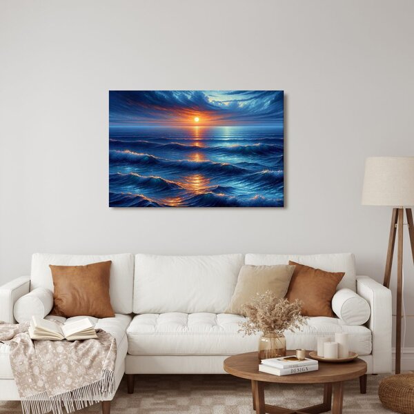 Slika sončni zahod nad oceanom
