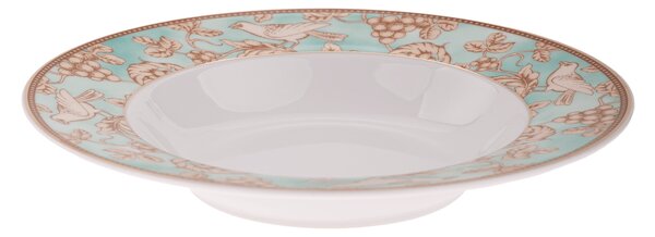 TEMPO-KONDELA DONATELLA TURQUOISE, jedilni servis, komplet 20 kosov, porcelan