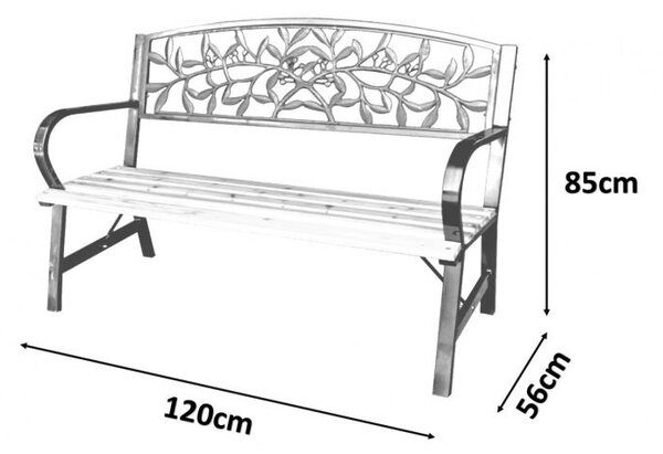 Vrtna klop 120 x 56 x 85 cm