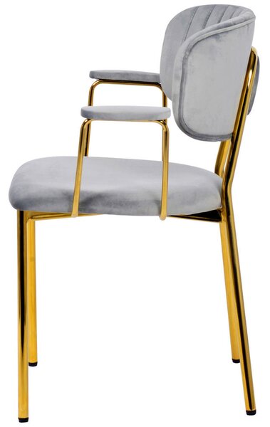 SET NASLANJAČEV, tekstil siva