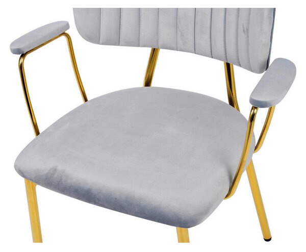 SET NASLANJAČEV, tekstil siva