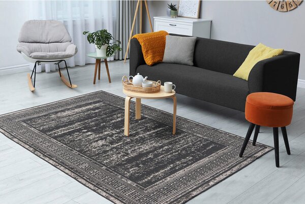 RAVNO TKANA PREPROGA 80/150 cm siva