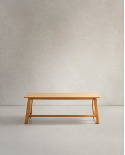 Jedilna miza z mizno ploščo v hrastovem dekorju 100x220 cm Idun – Kave Home
