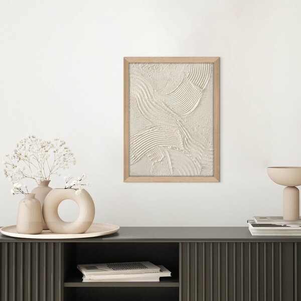 Ročno naslikana slika 32,5x42,5 cm Sand shadows – Malerifabrikken