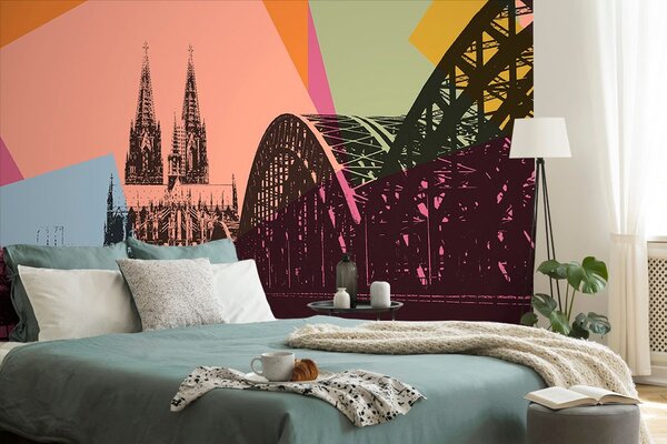 Tapeta digitalna ilustracija mesta Köln