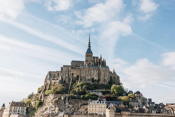 Fototapeta grad Mont-Saint-Michel