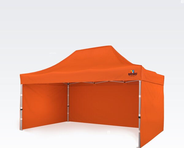 Škarjasti šotor 3x4,5 m ALU tudi za motosport - plus 3 stene - Orange