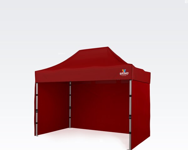 Profi Vrtni Šotor 2x3m ALU EXCLUSIVE (3 stene) - plus 3 stene - Rdeča