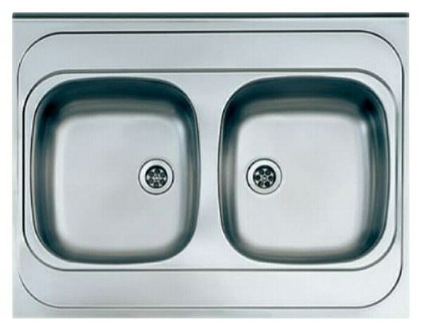 Alveus Vgradno korito Classic 40 (800 x 600 mm, Nerjavno jeklo)