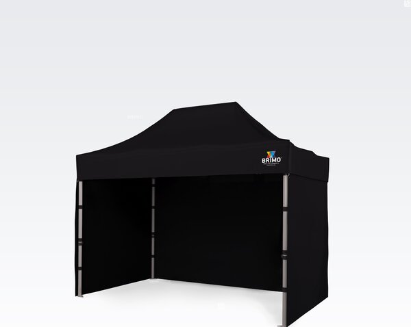 Profi Vrtni Šotor 2x3m ALU EXCLUSIVE (3 stene) - plus 3 stene - Črna