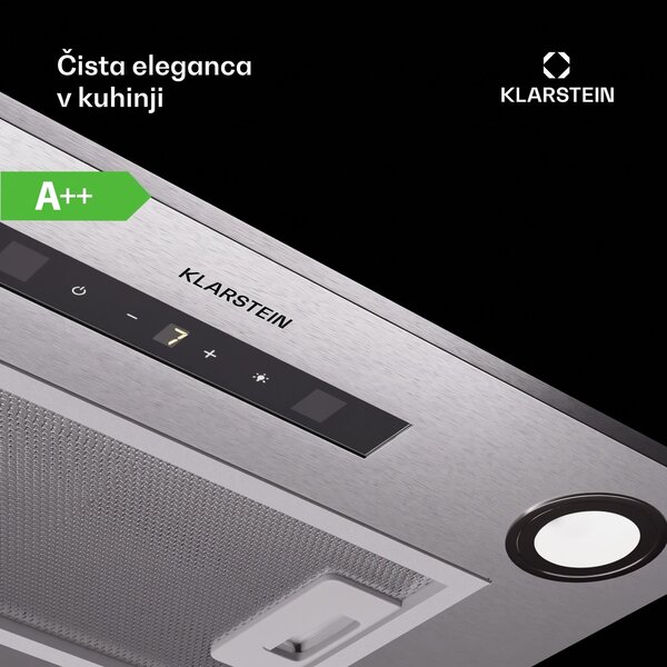 Klarstein Paolo 52 Vgradna kuhinjska napa 52 cm 439 m³/h LED Touch A++