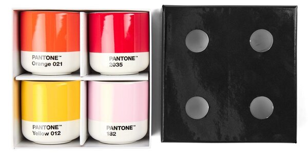Porcelanaste skodelice v kompletu za espresso 4 ks 100 ml Macchiato – Pantone