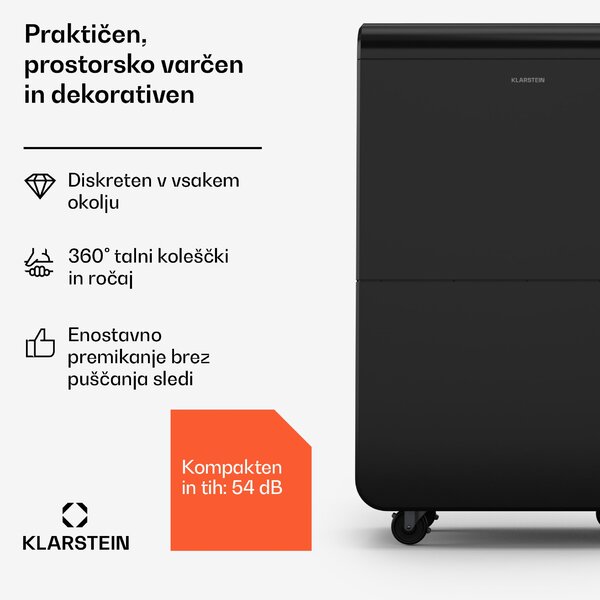 Klarstein DryFy Connect 70 razvlaževalec zraka, 70 l / dan, do 140 m², Wi-Fi, nadzor z uporabo aplikacije, 8 L rezervoar za vodo