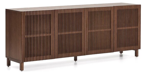 Temno rjava komoda v orehovem dekorju 181x71,5x42,5 cm Beyla – Kave Home