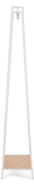 Belo/v naravni barvi jekleno stojalo za oblačila 63x180x34 cm Haldor – Yes Everyday