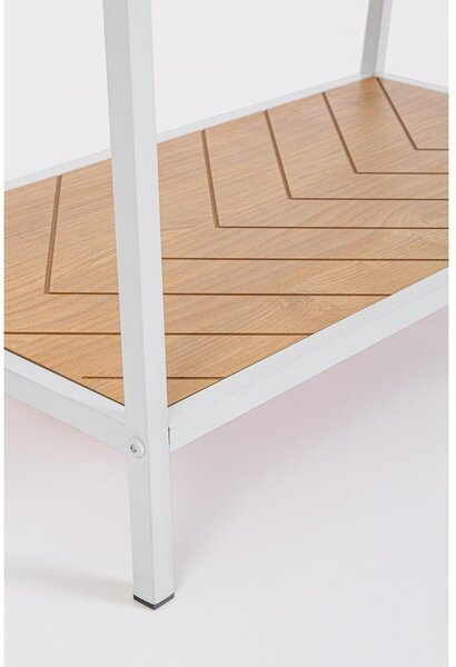 Belo/v naravni barvi jekleno stojalo za oblačila 63x180x34 cm Haldor – Yes Everyday