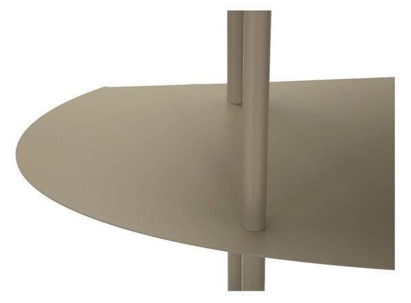 Sivo-bež kovinska stranska mizica 34x118 cm Saturn – Mauro Ferretti