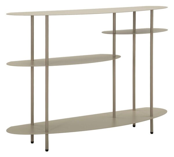 Sivo-bež kovinska stranska mizica 34x118 cm Saturn – Mauro Ferretti