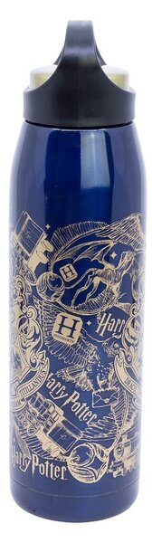 Temno modra otroška steklenička za vodo iz nerjavečega jekla 665 ml Harry Potter – STOR