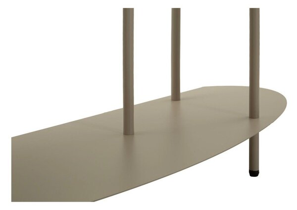 Sivo-bež kovinska stranska mizica 34x118 cm Saturn – Mauro Ferretti
