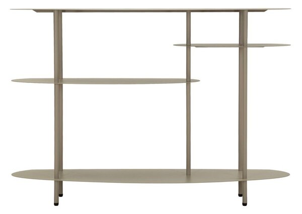 Sivo-bež kovinska stranska mizica 34x118 cm Saturn – Mauro Ferretti