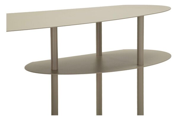 Sivo-bež kovinska stranska mizica 34x118 cm Saturn – Mauro Ferretti