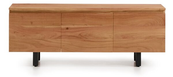 TV omarica iz masivne akacije v naravni barvi 150x58x40 cm Uxue – Kave Home
