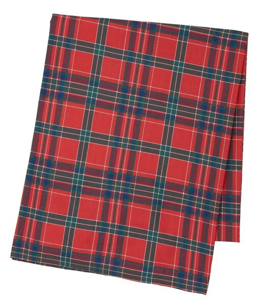 Bombažen namizni prt z božičnim motivom 178x137 cm Christmas Tartan Check – Catherine Lansfield