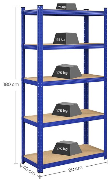 Močna shranjevalna polica, 5-nivojska polica, za shranjevanje | SONGMICS