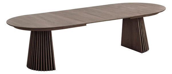 Raztegljiva jedilna miza z dodatno ploščo v hrastovem dekorju 120x200 cm Osaka – House Nordic