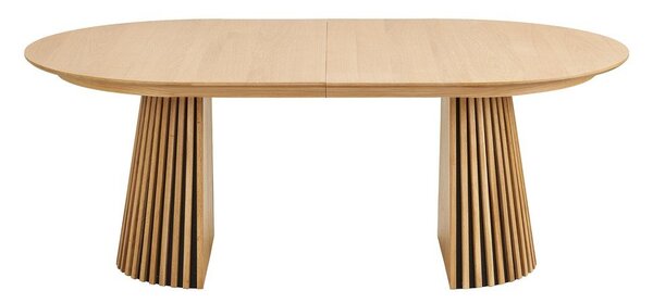 Raztegljiva jedilna miza z dodatno ploščo v hrastovem dekorju 120x200 cm Osaka – House Nordic