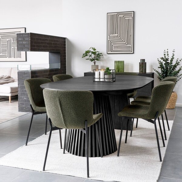 Raztegljiva jedilna miza z dodatno ploščo v hrastovem dekorju 120x200 cm Osaka – House Nordic
