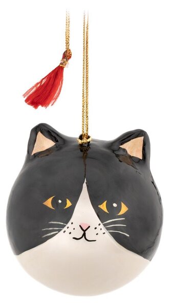 Papirnat okrasek za jelko 8 cm Black Cat – Sass & Belle
