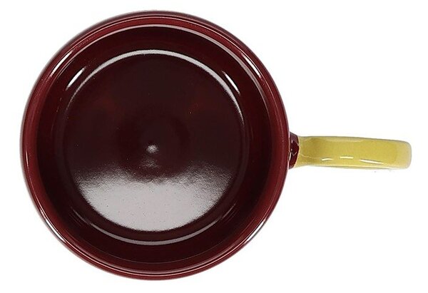 Bordo rdeča skodelica iz kamenine 280 ml Lou – ONA