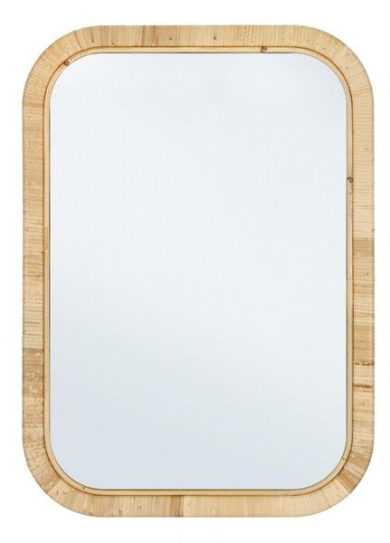 Stensko ogledalo z okvirjem iz ratana 50x70 cm Hakima – Bizzotto
