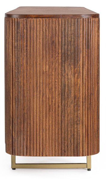 Komoda iz masivnega manga v zlati barvi/v naravni barvi 160x75x40 cm Vilas – Bizzotto