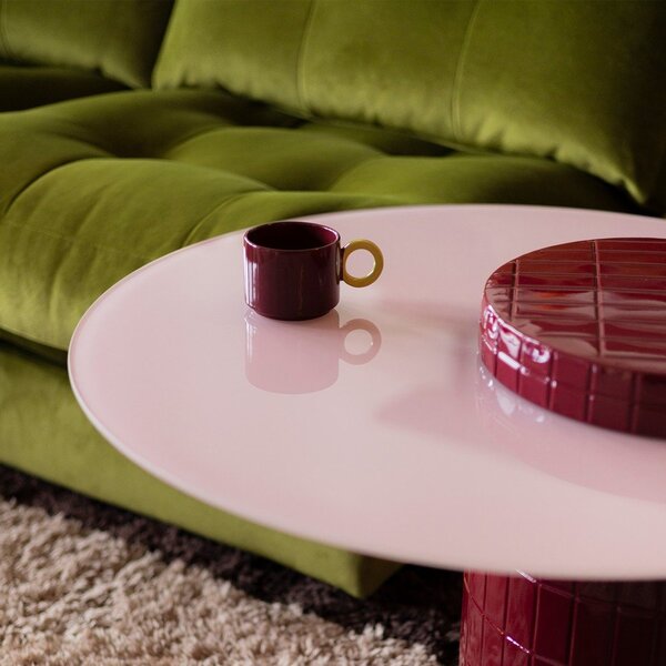 Bordo rdeča skodelica iz kamenine 280 ml Lou – ONA