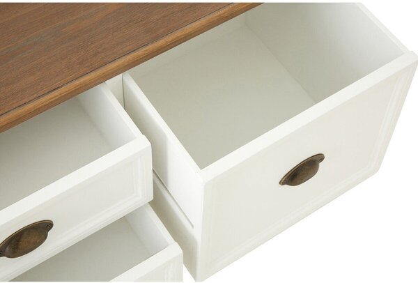 Bela klubska mizica v dekorju jelke 90x90 cm Hardwick – Premier Housewares