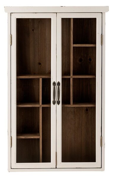 Bela vitrina iz masivne jelke 50x80x14 cm Hazem – Bloomingville