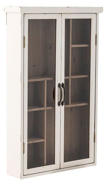 Bela vitrina iz masivne jelke 50x80x14 cm Hazem – Bloomingville