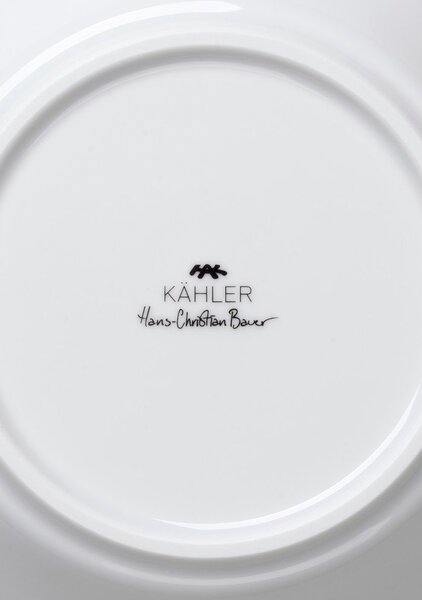 Bel porcelanast krožnik za juho Kähler Design Hammershoi, ⌀ 21 cm