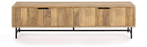 TV omarica iz masivnega manga v naravni barvi 190x50x40 cm Mundra – MOME