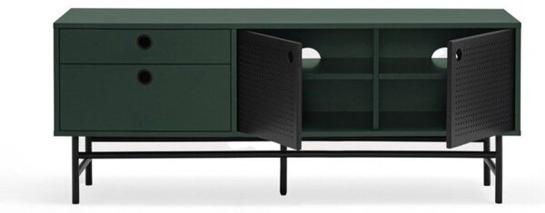 Temno zelena TV omarica 140x52 cm Punto - Teulat