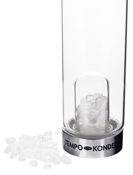 TEMPO-KONDELA CRYSTAL, steklenica s kremenom, 500 ml