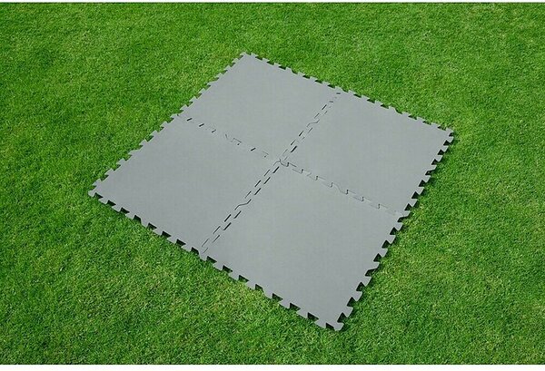 Bestway Podloga za zaščito tal (50 x 50 mm, Siva, 9 kos)