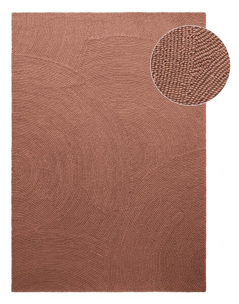Ročno tkana volnena preproga v barvi terakote 80x150 cm Calmio – Hanse Home