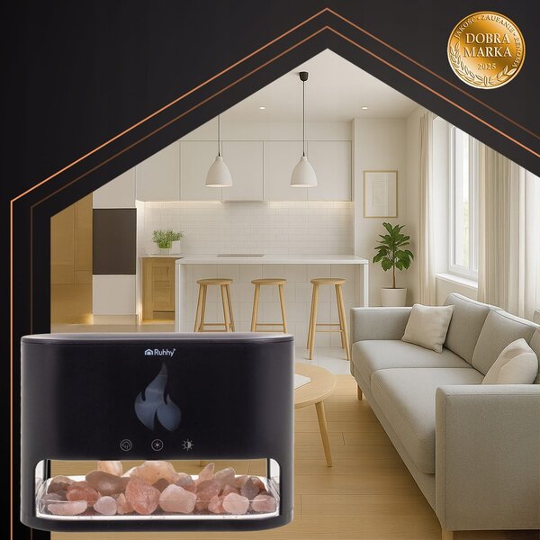 10W difuzor dekorativni LED RGB kamin 250ml vlažilec zraka USB
