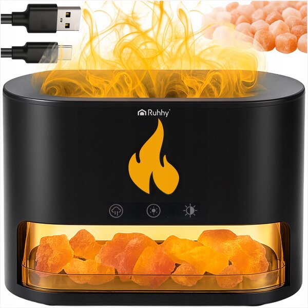 10W difuzor dekorativni LED RGB kamin 250ml vlažilec zraka USB