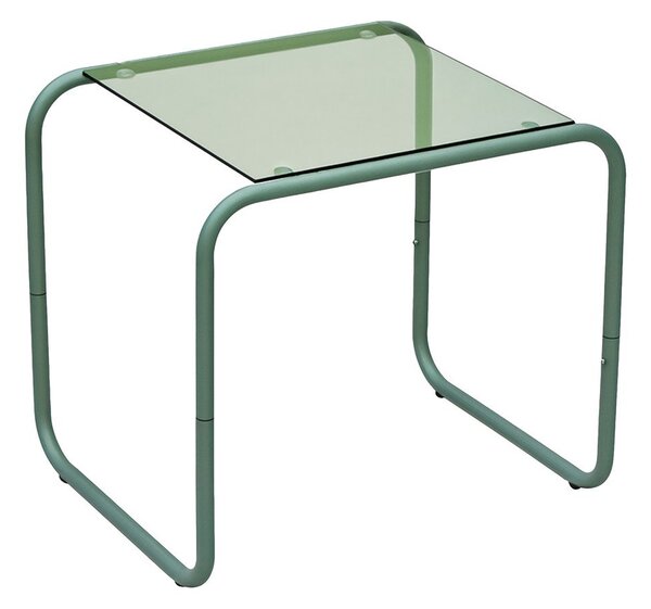 Stranska mizica s stekleno mizno ploščo 40x50 cm Ventana – Leitmotiv